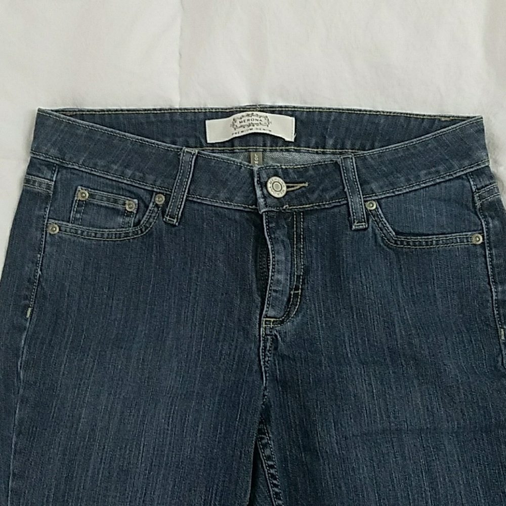 Dark wash boot cut jeans
